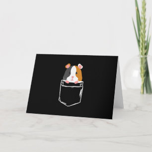 I Love Guinea Pig Pocket Owner Cavy Caricature Card