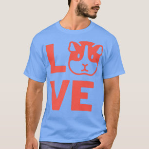 I Love Guinea-Pig Rodents Pet Owners and Animal Lo T-Shirt