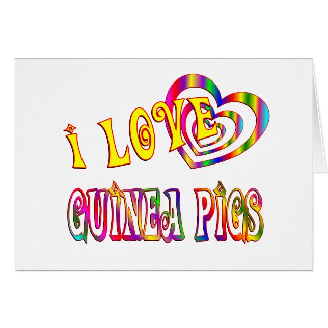 I LOVE GUINEA PIGS (Front Horizontal)