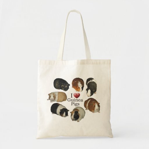 Image of I Love Guinea Pigs Tote Bag