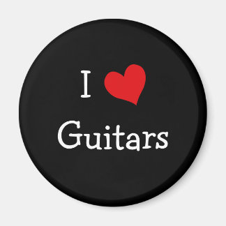 I Love Guitars Magnet