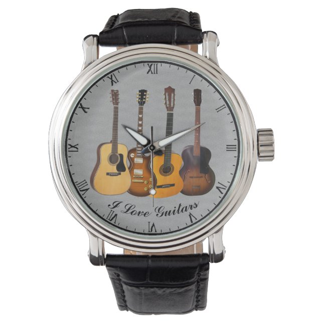 I LOVE GUITARS WATCH (Front)