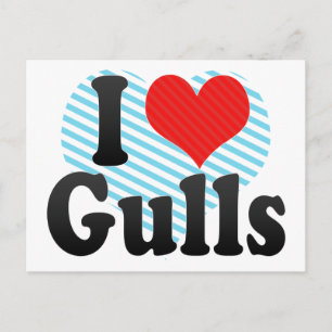 I Love Gulls Postcard