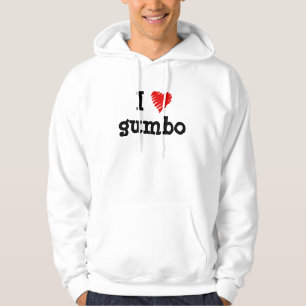 I "love" gumbo hoodie