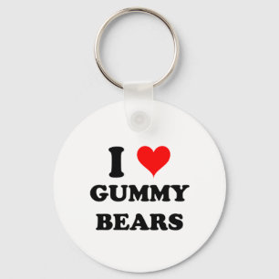 I Love Gummy Bears Key Ring