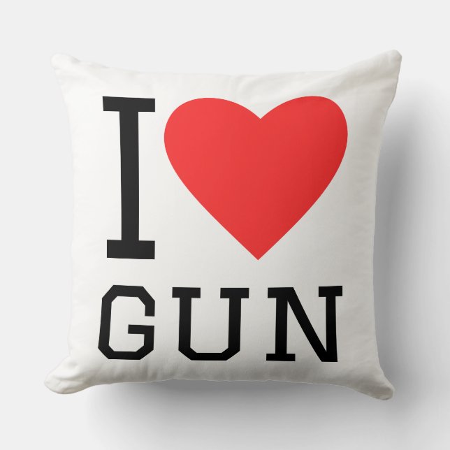 I love gun cushion (Front)