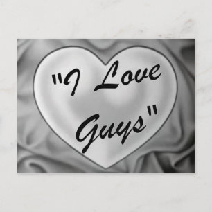 I Love Guys Postcard