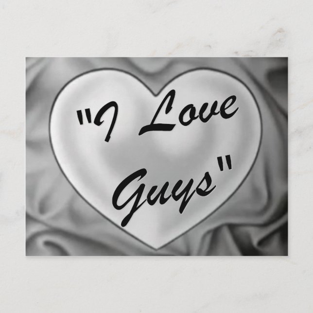 I Love Guys Postcard (Front)