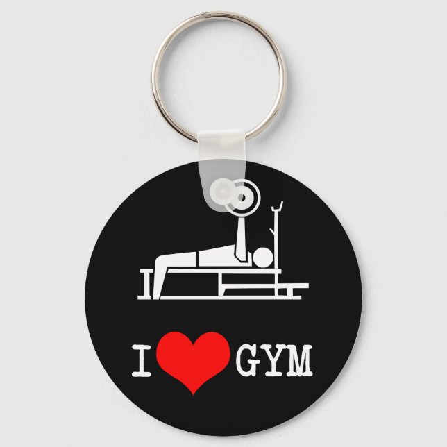 I Love GYM Key Ring (Front)