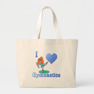 i love Gymnastics #1 Large Tote Bag