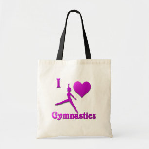 i love gymnastics #8 tote bag