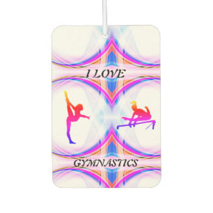 "I Love Gymnastics" Air Freshener