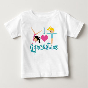 I Love Gymnastics Baby T-Shirt