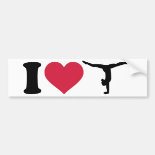 I love Gymnastics Bumper Sticker