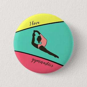 I love gymnastics Button
