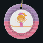 I LOVE GYMNASTICS Christmas Ornament<br><div class="desc">This super cute keepsake ornament is totally customisable by you. Change the template text or order as shown. If you need help or have something else in mind,  just click on the contact link to send the designer a personal detailed message.</div>