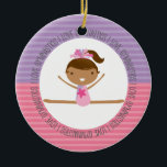 I LOVE GYMNASTICS Christmas Ornament<br><div class="desc">This super cute keepsake ornament is totally customisable by you. Change the template text or order as shown. If you need help or have something else in mind,  just click on the contact link to send the designer a personal detailed message.</div>