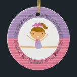 I LOVE GYMNASTICS Christmas Ornament<br><div class="desc">This super cute keepsake ornament is totally customisable by you. Change the template text or order as shown. If you need help or have something else in mind,  just click on the contact link to send the designer a personal detailed message.</div>