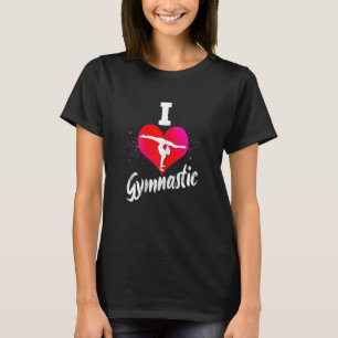 I Love Gymnastics Coach Gymnsatics Sports Club Spo T-Shirt