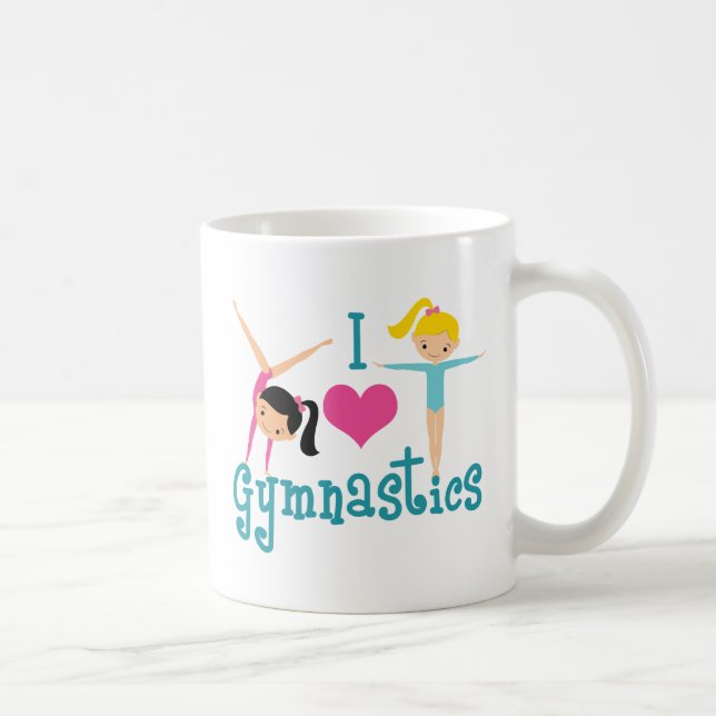 I Love Gymnastics Coffee Mug (Right)