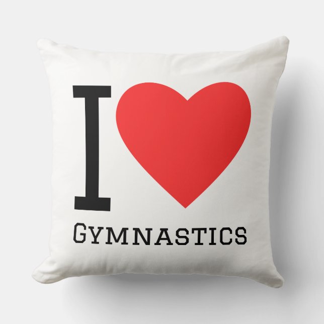 I love gymnastics cushion (Front)