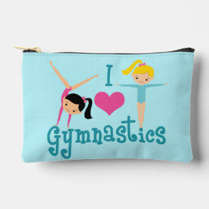 I Love Gymnastics Cute Gymnast Accessory Pouch