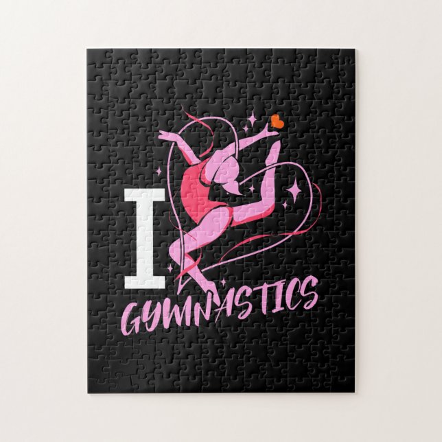 I Love Gymnastics Jigsaw Puzzle (Vertical)