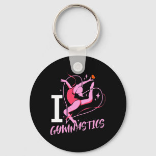 I Love Gymnastics Key Ring