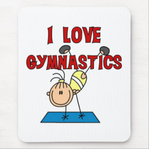 I Love Gymnastics Mouse Mat