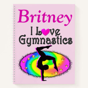 I LOVE GYMNASTICS PERSONALIZED JOURNAL