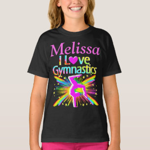 I LOVE GYMNASTICS PERSONALIZED T SHIRT
