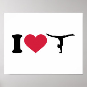 I love Gymnastics Poster