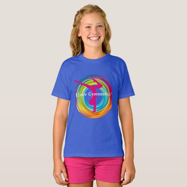 I Love Gymnastics T-shirt (Front Full)