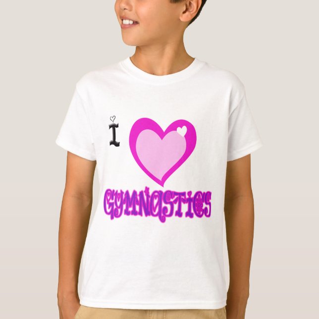 I Love GYMNASTICS T-Shirt (Front)