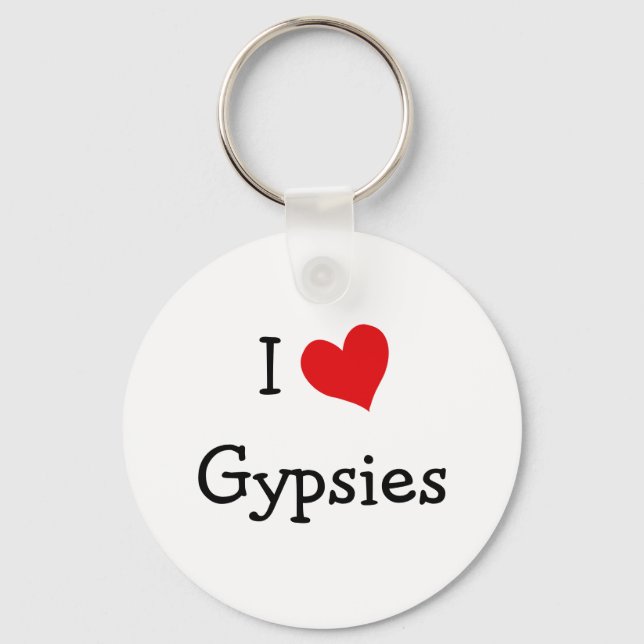 I Love Gypsies Key Ring (Front)