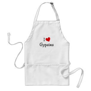 I Love Gypsies Standard Apron