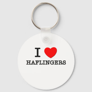I Love Haflingers (Horses) Key Ring