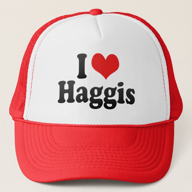 I Love Haggis Trucker Hat (Front)