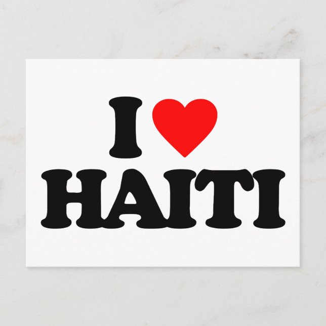 I LOVE HAITI POSTCARD (Front)