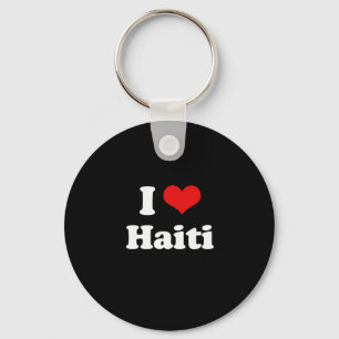 I Love Haiti Tshirt Key Ring