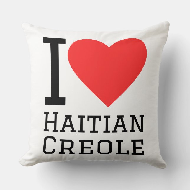 I love haitian creole  cushion (Front)