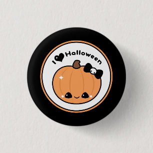 I Love Halloween 3 Cm Round Badge