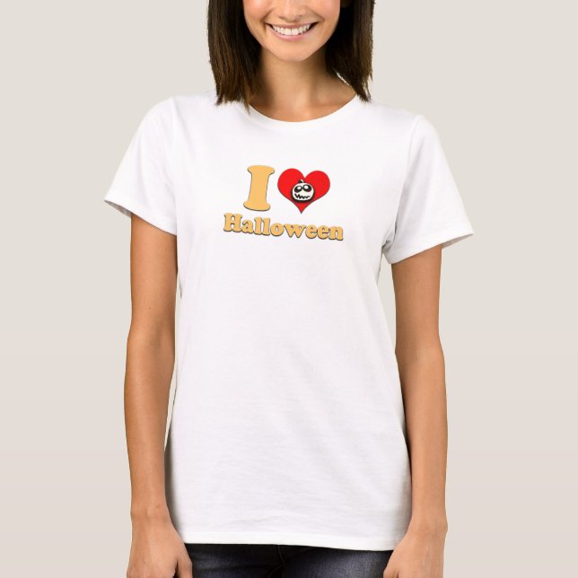 I Love Halloween T-Shirt (Front)