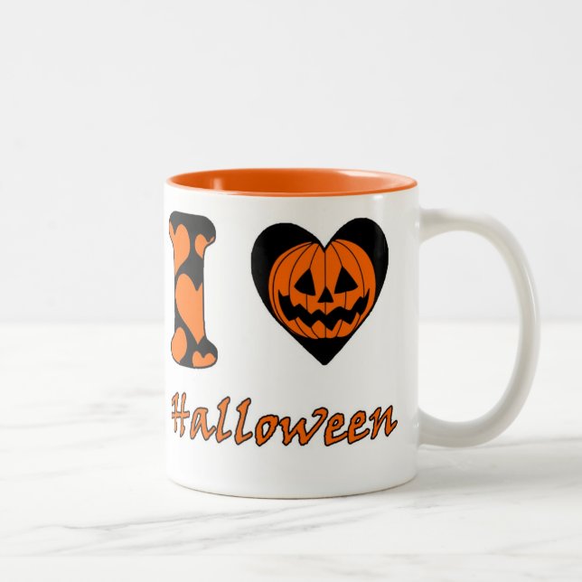I love Halloween Two-Tone Coffee Mug (Right)