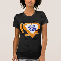 I Love Halloween With Your Photo With Bats T-Shirt