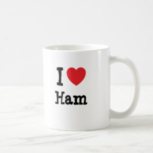 I love Ham heart T-Shirt Coffee Mug