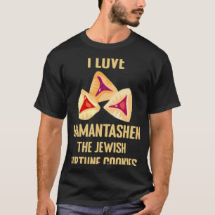 I Love Hamantashen Jewish Fortune Cookie Purim Co T-Shirt