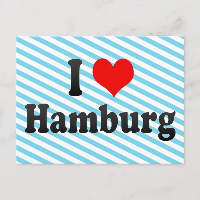 I Love Hamburg, Germany Postcard (Front)