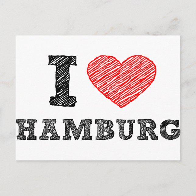 I love Hamburg Postcard (Front)