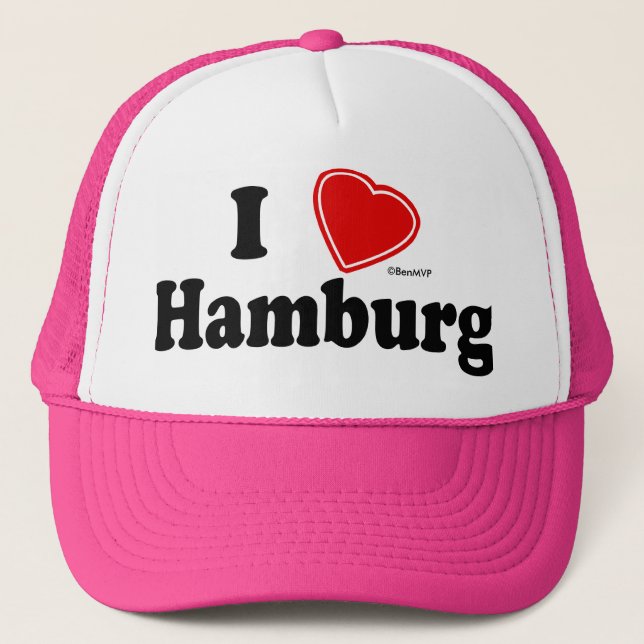 I Love Hamburg Trucker Hat (Front)